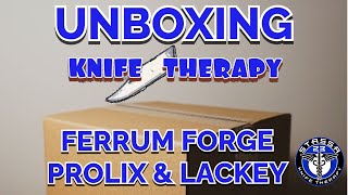 Unboxing the Brand New Ferrum Forge Prolix Folding Knife and Lackey fixed blade Merry Christmas 🎄 [upl. by Nolahc]