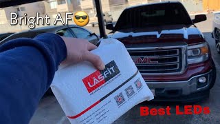 Installing Bright LEDs on my GMC Sierra Lowhigh Beams and Fog lights Lasfit [upl. by Aronoff]