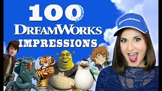 100 DreamWorks Impressions  Madi2theMax [upl. by Enawtna]