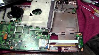 Notebook USB SOCKET REPAIR Toshiba QOSMIO F60 [upl. by Kylstra]