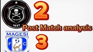 Orlando Pirates 2  3 Magesi FC Poor Defense Reaction 🤔analysis [upl. by Joelle]