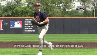 Shortstop Lucas Franco Cinco Ranch High School Class of 2025 [upl. by Harp395]