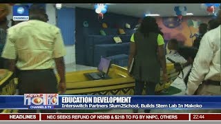 Interswitch Partners Slum2School Builds Stem Lab In Makoko [upl. by Nosnorb]