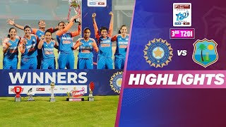 IND vs WI WOMENS 3RD T20I MATCH india womens vs west indies womens highlights t20 [upl. by Eentroc]