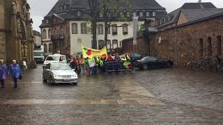 Krankenhausmitarbeiter demonstrieren in Trier [upl. by Schwinn]