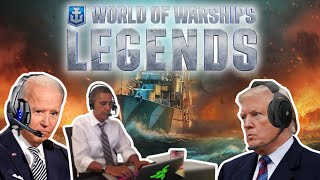 US Presidents Play World of Warships Legends 2 [upl. by Itnahs]