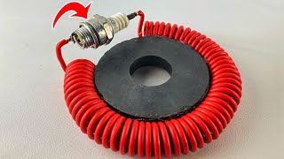 Awesome Science Electric Free Energy Generator Self Running With Big Magnet experiment [upl. by Esidnak893]