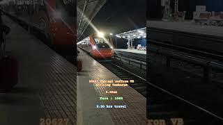 20627 Chennai  Nagercoil Vande Bharat Express Arriving Tambaram im early Morning  Fastest Train [upl. by Samara]