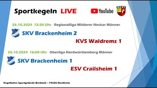 SKV Brackenheim 2  KVS Waldrems 1 Regionalliga MN Männer [upl. by Yenroc]