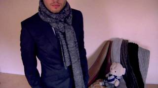 How to Tie a Scarf  Men  Single Loop and Tie [upl. by Zelde]