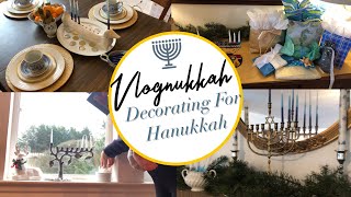 Decorate With Me  Hanukkah Addition  Vlognukkah Preview [upl. by Farnham]