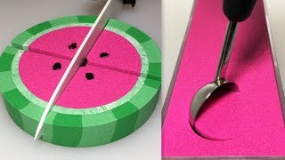 Very Satisfying and Relaxing Compilation 109 Kinetic Sand ASMR [upl. by Mikol817]