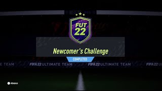 FIFA 22 SBC  NEWCOMERS CHALLENGE  NO LOYALTY CHEAP SOLUTION [upl. by Onibas961]