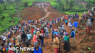 Dozens killed by mudslides in southern Ethiopia [upl. by Leahciam]