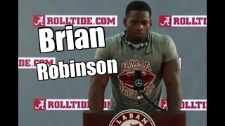 Alabama running back Brian Robinson talks about the talented running back room going into 2020 [upl. by Woodson864]