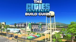 Sewage Treatment Plant  The Cities Skylines Build Guide TutorialInspiration Lets Play Part 36 [upl. by Kirby928]