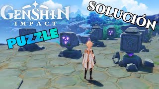 Genshin Impact Puzzle Isla Watatsumi 8 CUBOS  Solución [upl. by Faden]