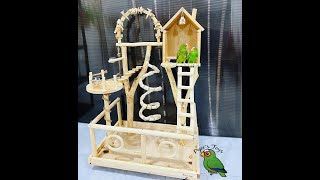 Parque de madera para loros grandes PEPE S TOYS [upl. by Evangelina]