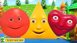 The Shapes Song Preschool Video and Learning Song for Kids [upl. by Onimod]