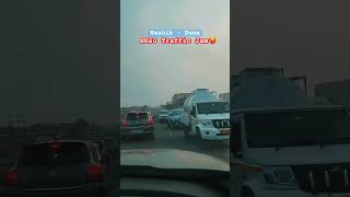 Traffic Jam🥵Nashikpune Highway khedghat due 2 road construction ytshorts youtubeshorts youtube [upl. by Zasuwa]