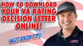 How to Download Your VA Rating Decision Letter Online [upl. by Eniretak]