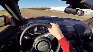 2014 Jaguar FType V6 S Convertible  WR TV POV Airfield Test [upl. by Holder586]