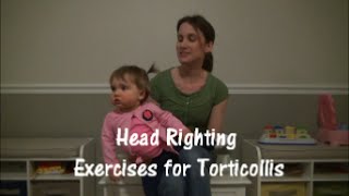 Head Righting Exercises for Torticollis [upl. by Aiynot]