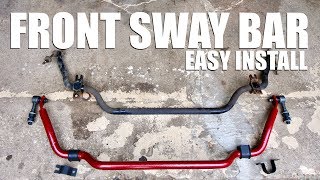 How to Install an Upgraded Front Sway Bar [upl. by Yuma]