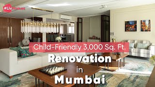 ChildFriendly 3BHK Interior Design at Hiranandani Meadows  3000 Sq Ft Flat  LivHomes  S01 E42 [upl. by Notkcorb996]