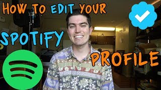 How To Edit Your Spotify Account Bio Picture Songs Playlists etc [upl. by Eltsirhc]