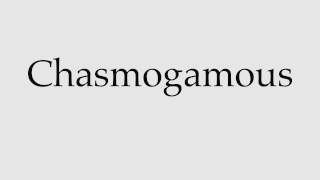 How to Pronounce Chasmogamous [upl. by Furr62]