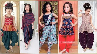 Latest Dhoti Dress Design For Baby GirlDhoti Salwar With Peplum Top and Kurti Design [upl. by Spanjian]