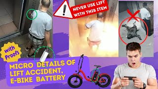 🔥 SHOCKING CCTV Footage EBike Battery Causes Lift Accident in China – Micro Details Explained 🔥 [upl. by Airelav]