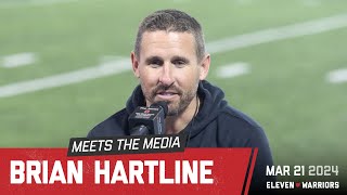 Brian Hartline discusses Ohio States 2024 WR room Jeremiah Smith Brandon Inniss [upl. by Joelly]