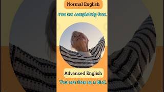 Normal English vs Advanced English advancedenglish englishspeaking conversation basicenglish [upl. by Rimola]