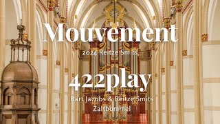 Mouvement  Reitze Smits amp Bart Jacobs Organ duo 422play [upl. by Odranoel]