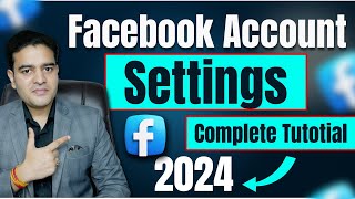 Latest Facebook Account Important Setting Tutorial in Hindi  facebookaccountsettings fbadscourse [upl. by Zoarah779]