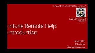 Intune Remote Help introduction [upl. by Banwell]