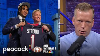 Texans throw first curveball of 2023 NFL Draft with CJ Stroud  Pro Football Talk  NFL on NBC [upl. by Thatch]