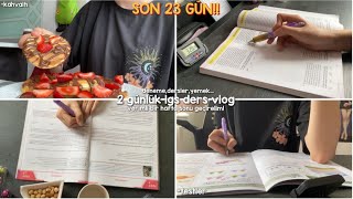 2 günlük lgs ders vlog  denemeye gidelim  bol verimli haftasonu [upl. by Auqenahc178]