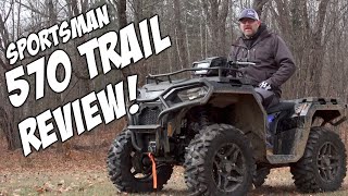 2021 Polaris Sportsman 570 Trail ATV TEST RIDE Review [upl. by Notnilk]