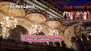 BARCELONA SPAIN Palace of Catalan Music🎼Palau de la Música Catalana Palacio Música Catalana España [upl. by Grishilda136]