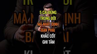 5 cái quotĐỪNGquot trong đời mà nhất định bạn phải KHẮC CỐT GHI TÂM  DBDMoney shorts [upl. by Ginsberg]