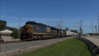 TRRS 390 CSX Manifest Q327 at Hudsonville Michigan [upl. by Halimaj]