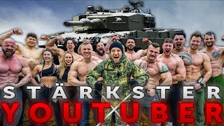 Wer ist der STÄRKSTE YOUTUBER  Militär PANZER ziehen  Der Einzelwettbewerb [upl. by Aleacem]