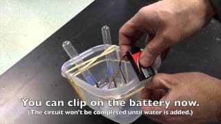 Electrolysis of Water Setup [upl. by Haggi]