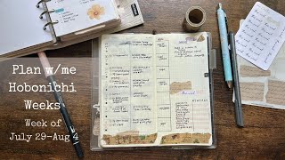 Plan with me  Week of July 29  Aug 4 2024  Hobonichi Weeks [upl. by Esdras]