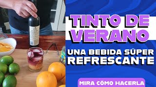 ¡Cómo preparar un tinto de verano Recetas [upl. by Dlared]