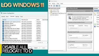 Disable Event Log write to storage on Windows [upl. by Oilisab184]