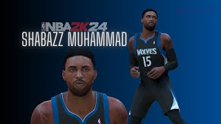 Shabazz Muhammad Face Creation NBA 2K24 [upl. by Noiemad408]